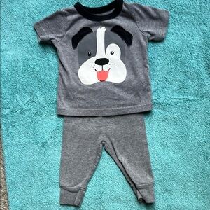 Carter's Gray Dog Graphic Pajama Set